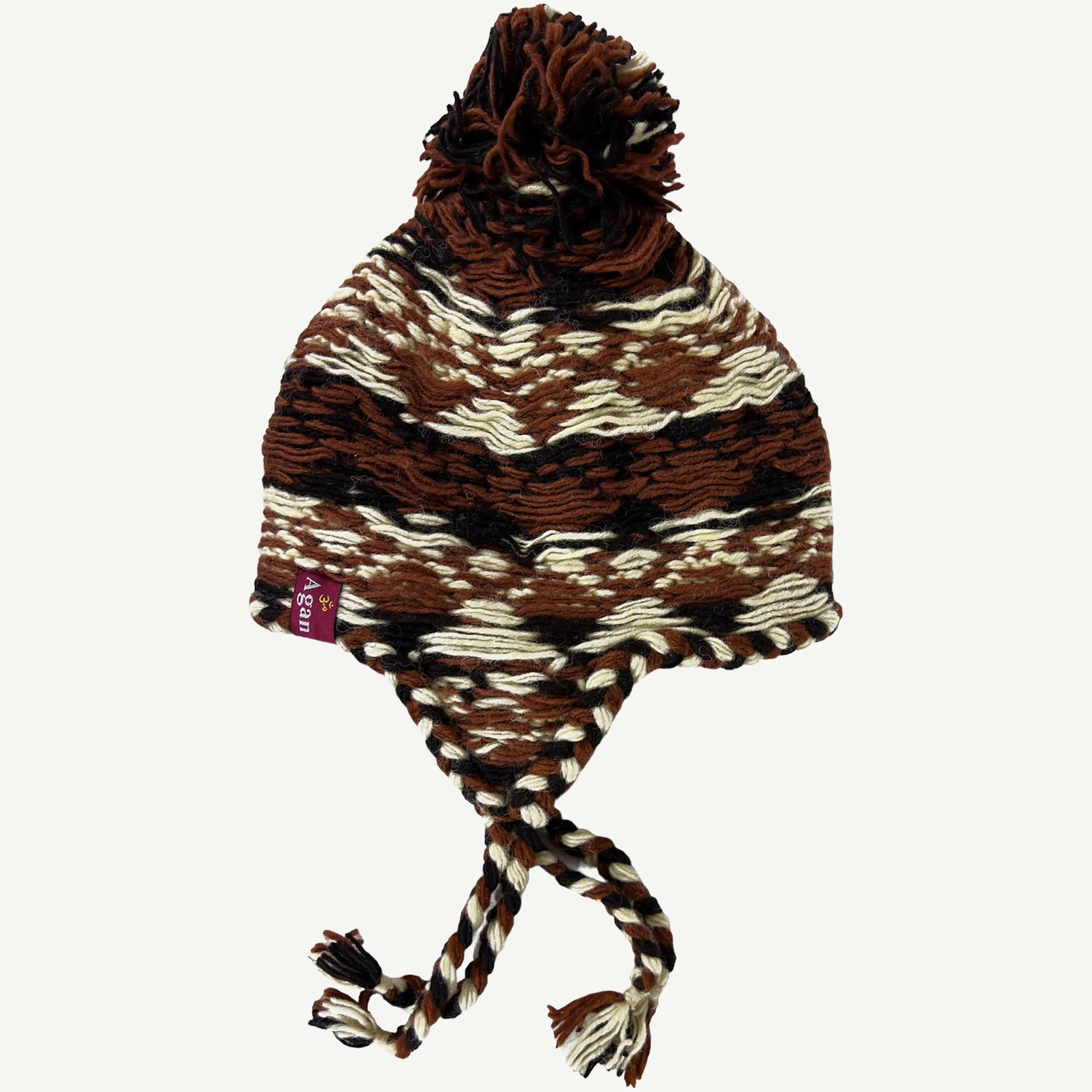 1408 Unisex Wool Knit Fleece Multicolored Thick Chunky Cable Warm Beanie Pom Hat