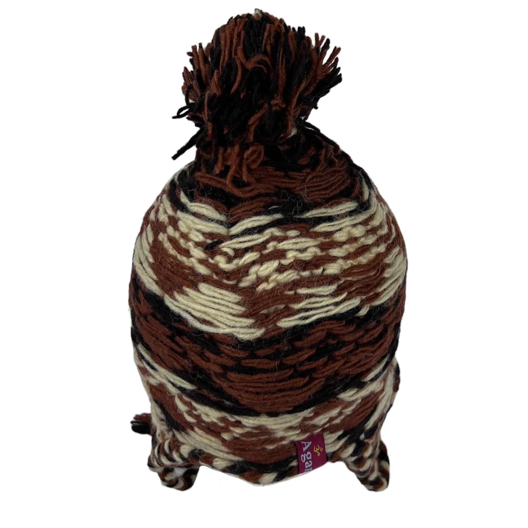 1408 Unisex Wool Knit Fleece Multicolored Thick Chunky Cable Warm Beanie Pom Hat