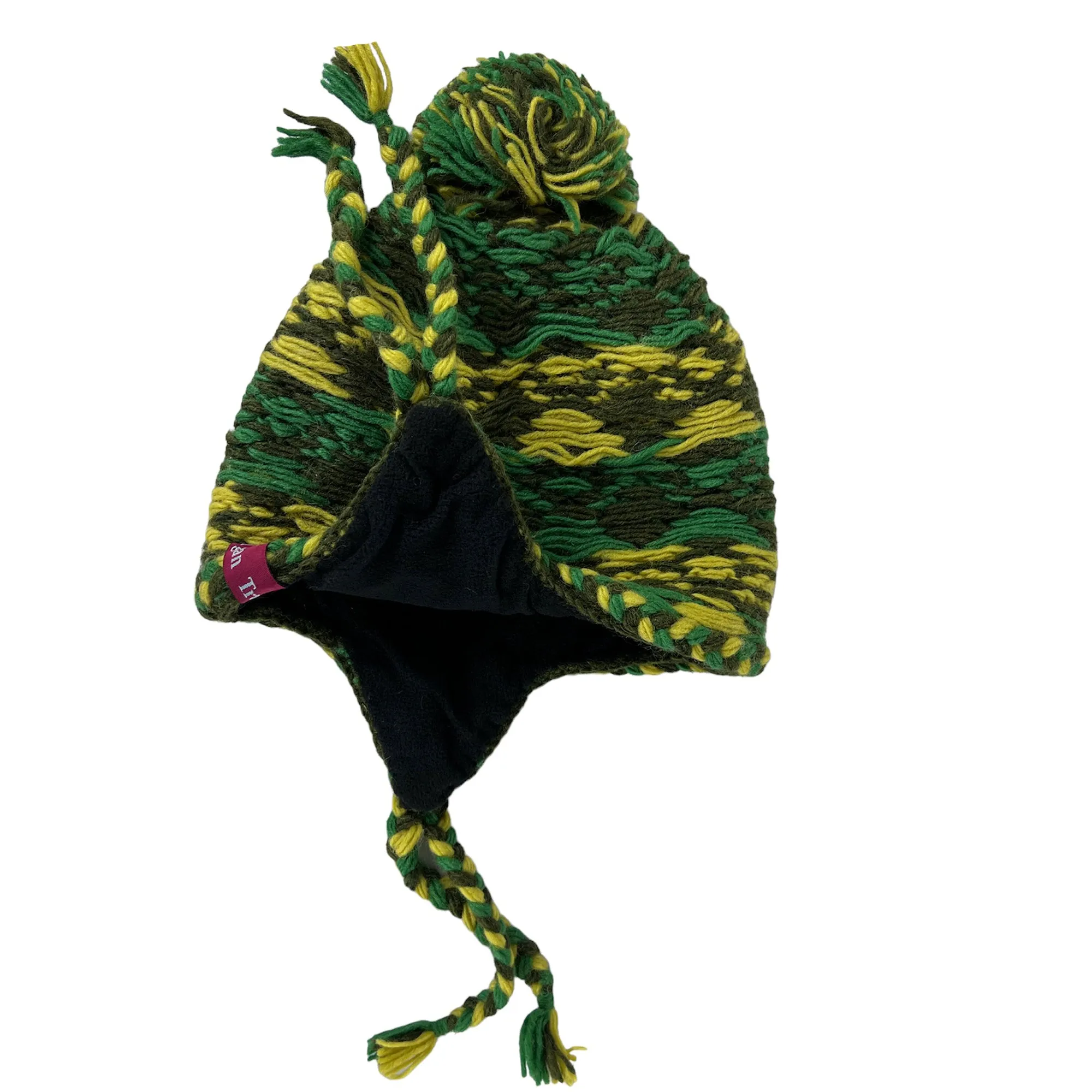 1408 Unisex Wool Knit Fleece Multicolored Thick Chunky Cable Warm Beanie Pom Hat