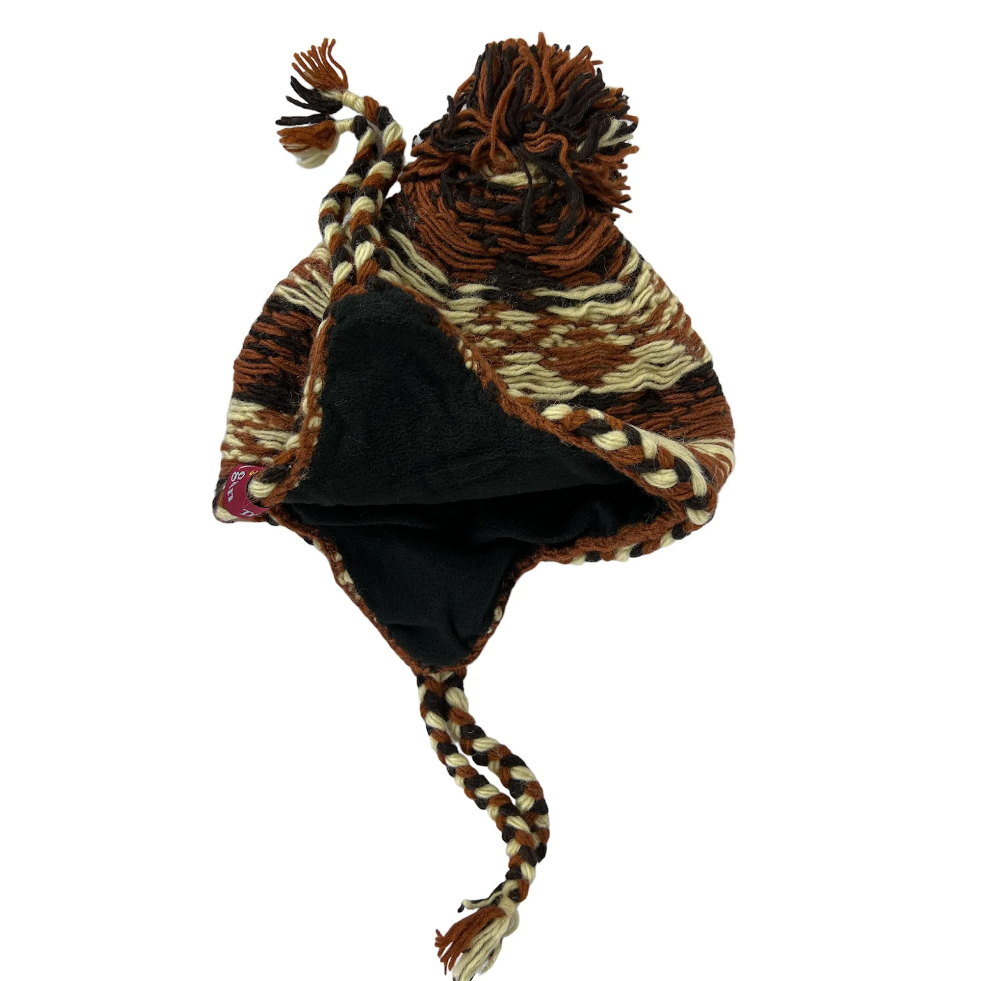 1408 Unisex Wool Knit Fleece Multicolored Thick Chunky Cable Warm Beanie Pom Hat