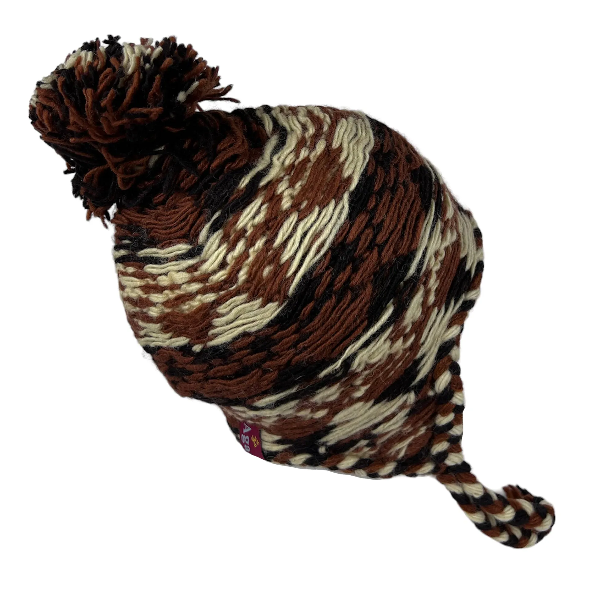 1408 Unisex Wool Knit Fleece Multicolored Thick Chunky Cable Warm Beanie Pom Hat
