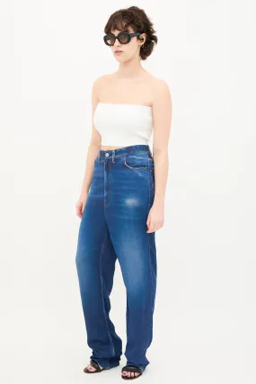 2019 Satin Trompe L'Oeil Trouser