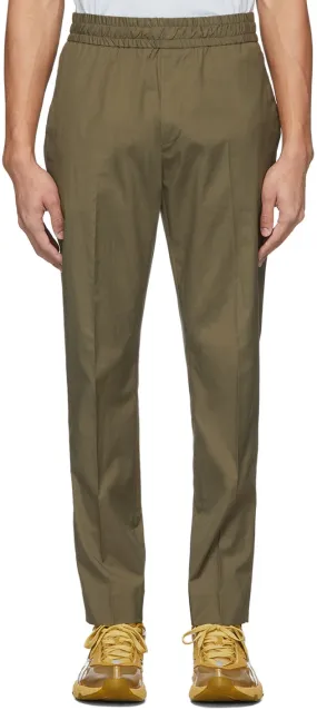 Acne Studios Khaki Cotton Ryder Trousers
