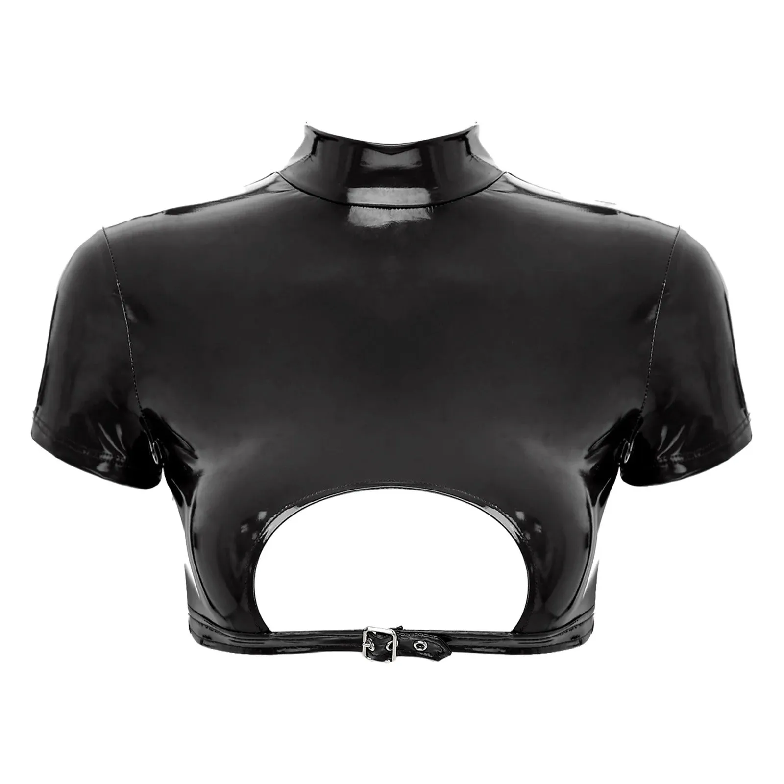 Alisa Leather Crop Top