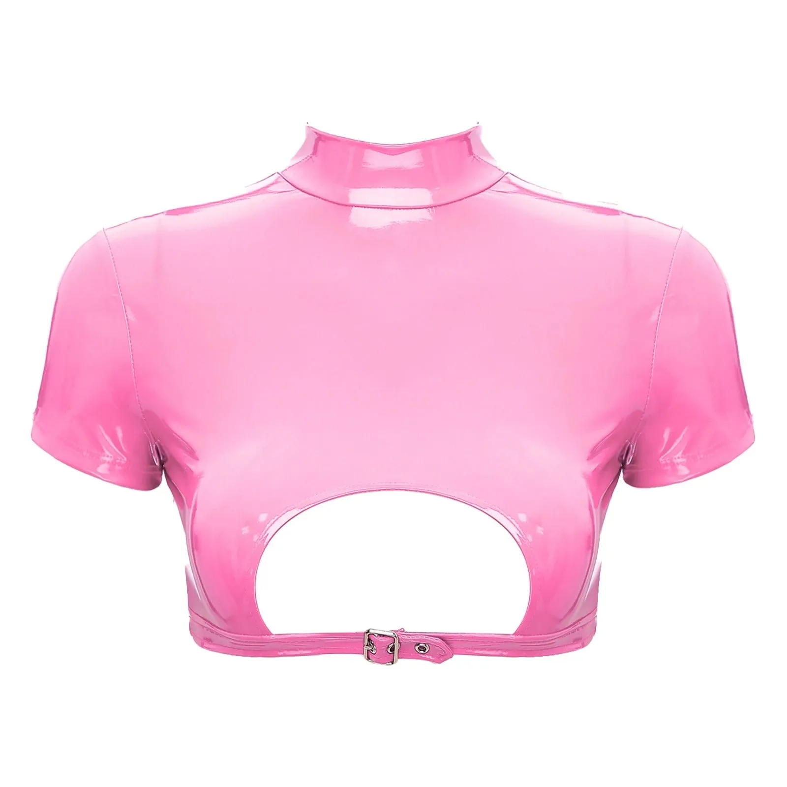 Alisa Leather Crop Top