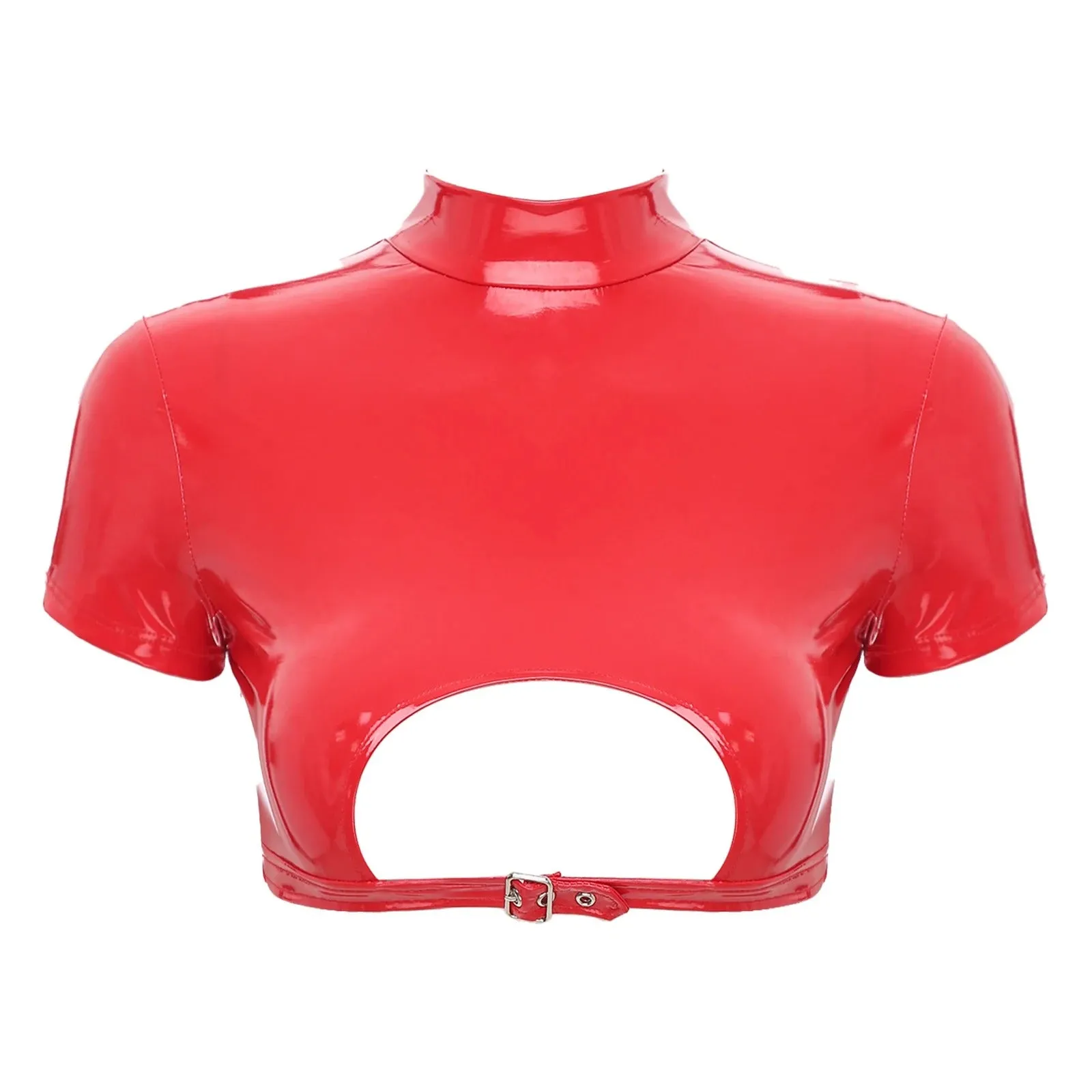 Alisa Leather Crop Top
