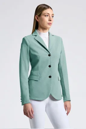 All-Over Perforated Competition Jacket - Light Teal Green