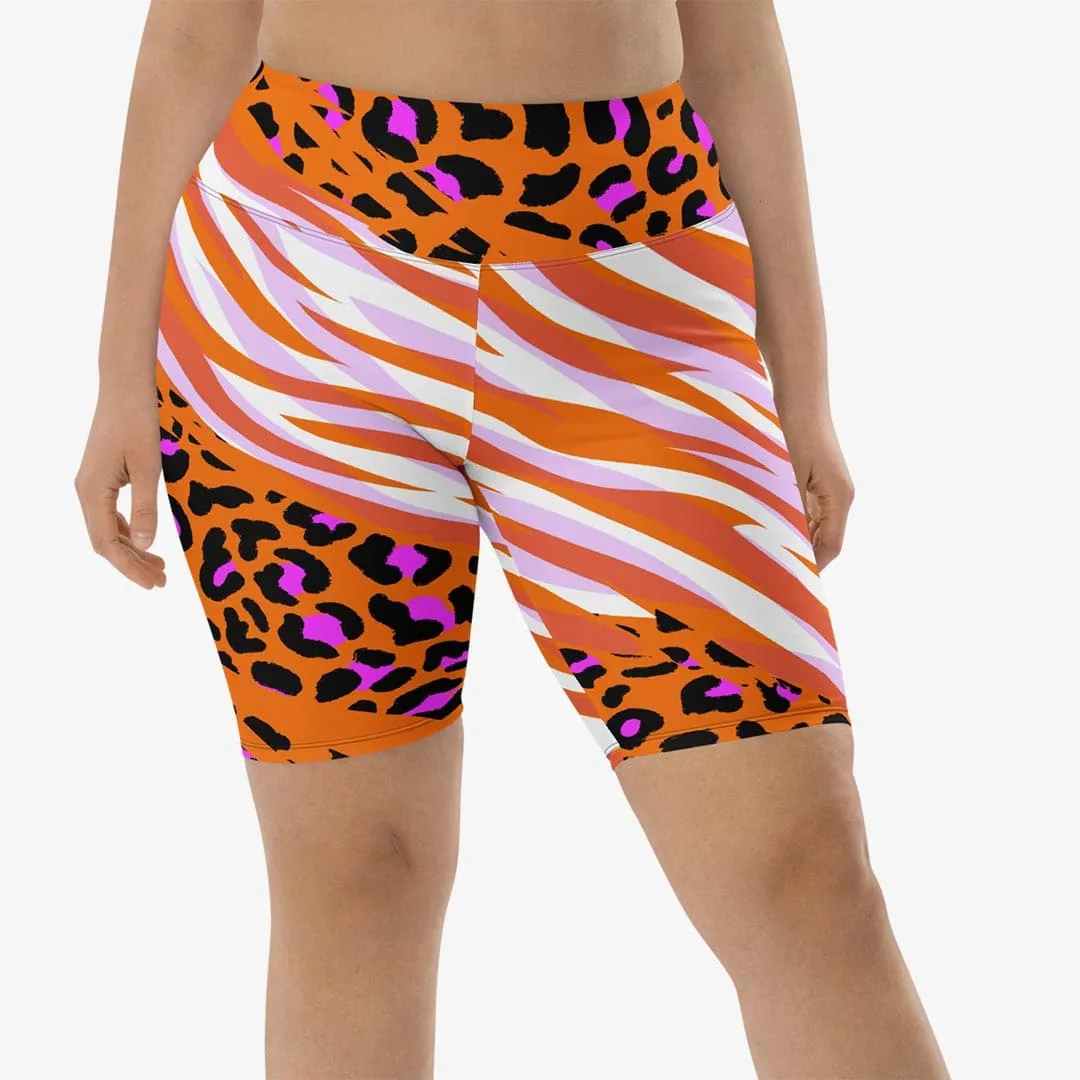 Biker Shorts Cheetiger" Orange