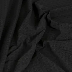 Black Jacquard Stretch Fabric 1300