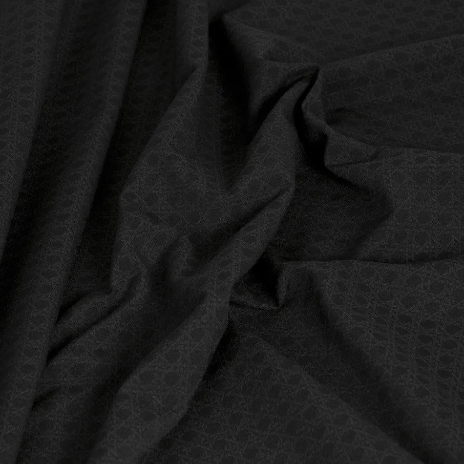 Black Jacquard Stretch Fabric 1300