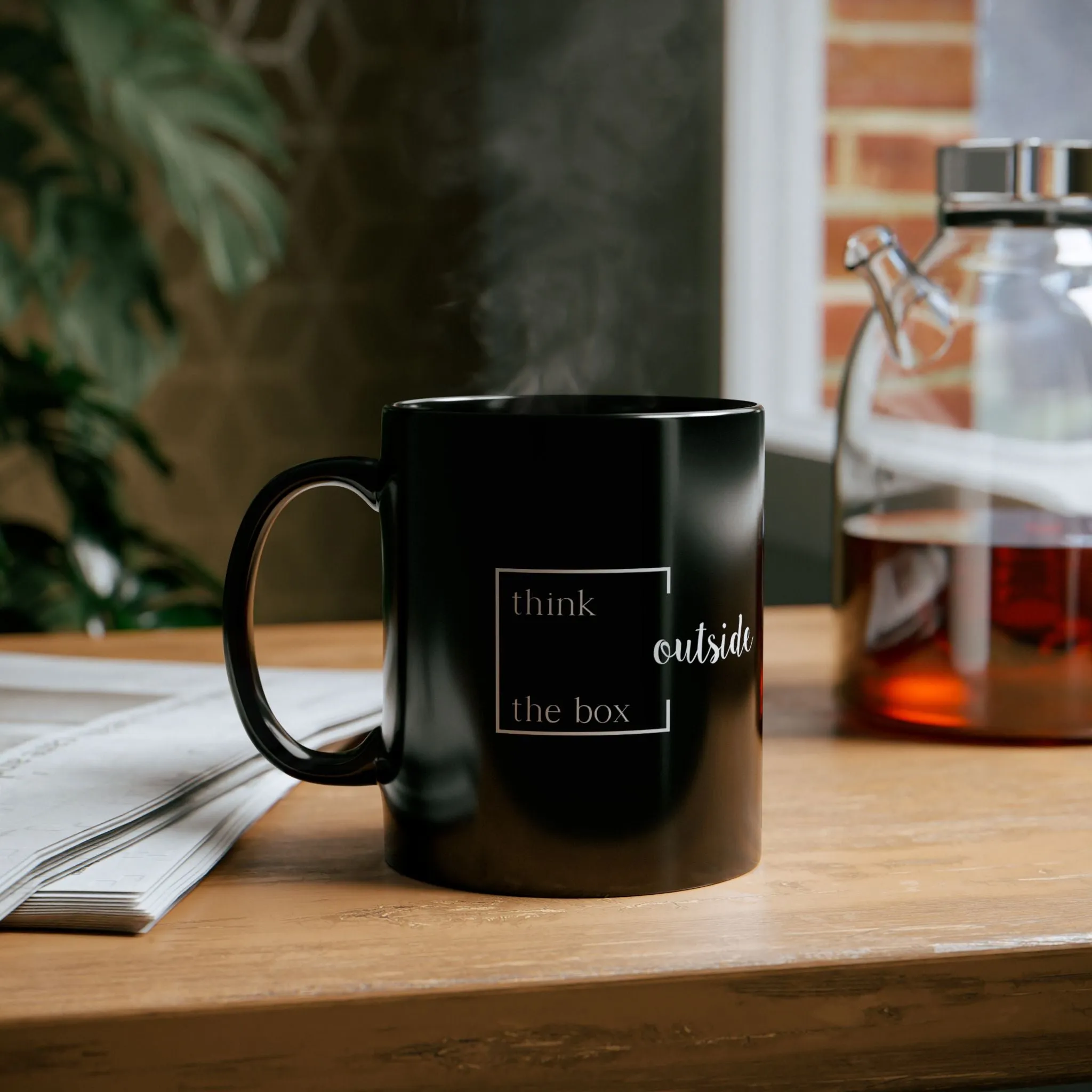 Black Mug: Think outside the Box
