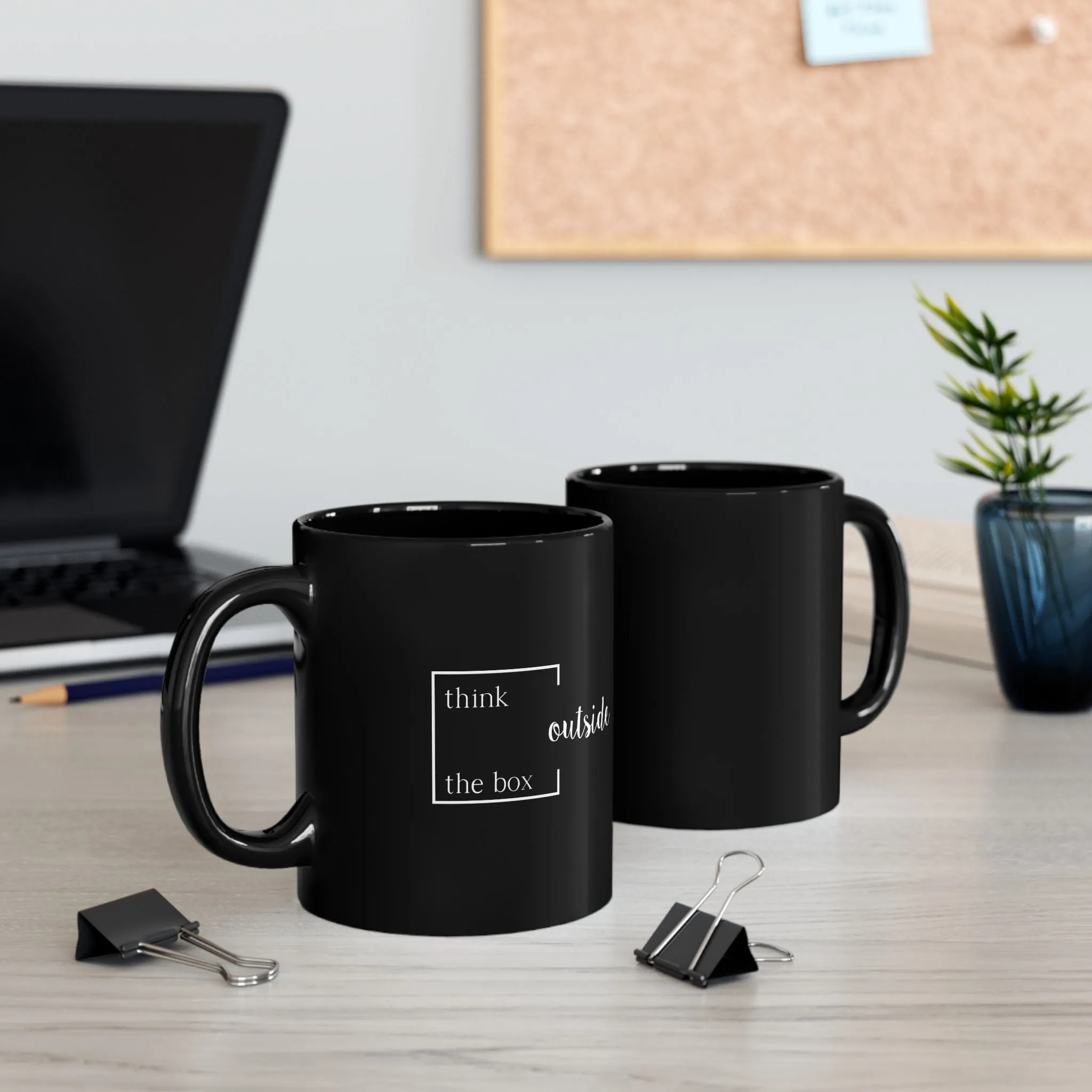 Black Mug: Think outside the Box