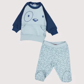 Blue Puppy Long-Sleeved Pajama