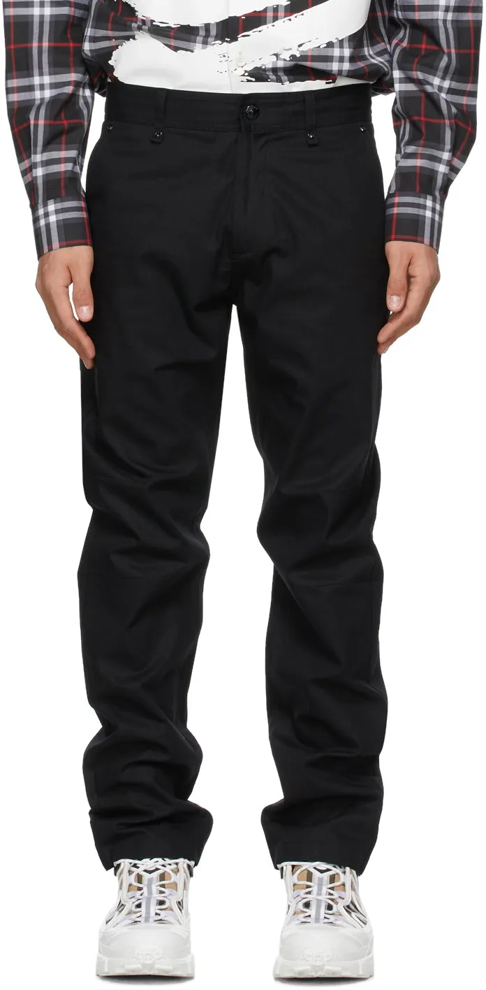 Burberry Black Ripstop Ezra Trousers