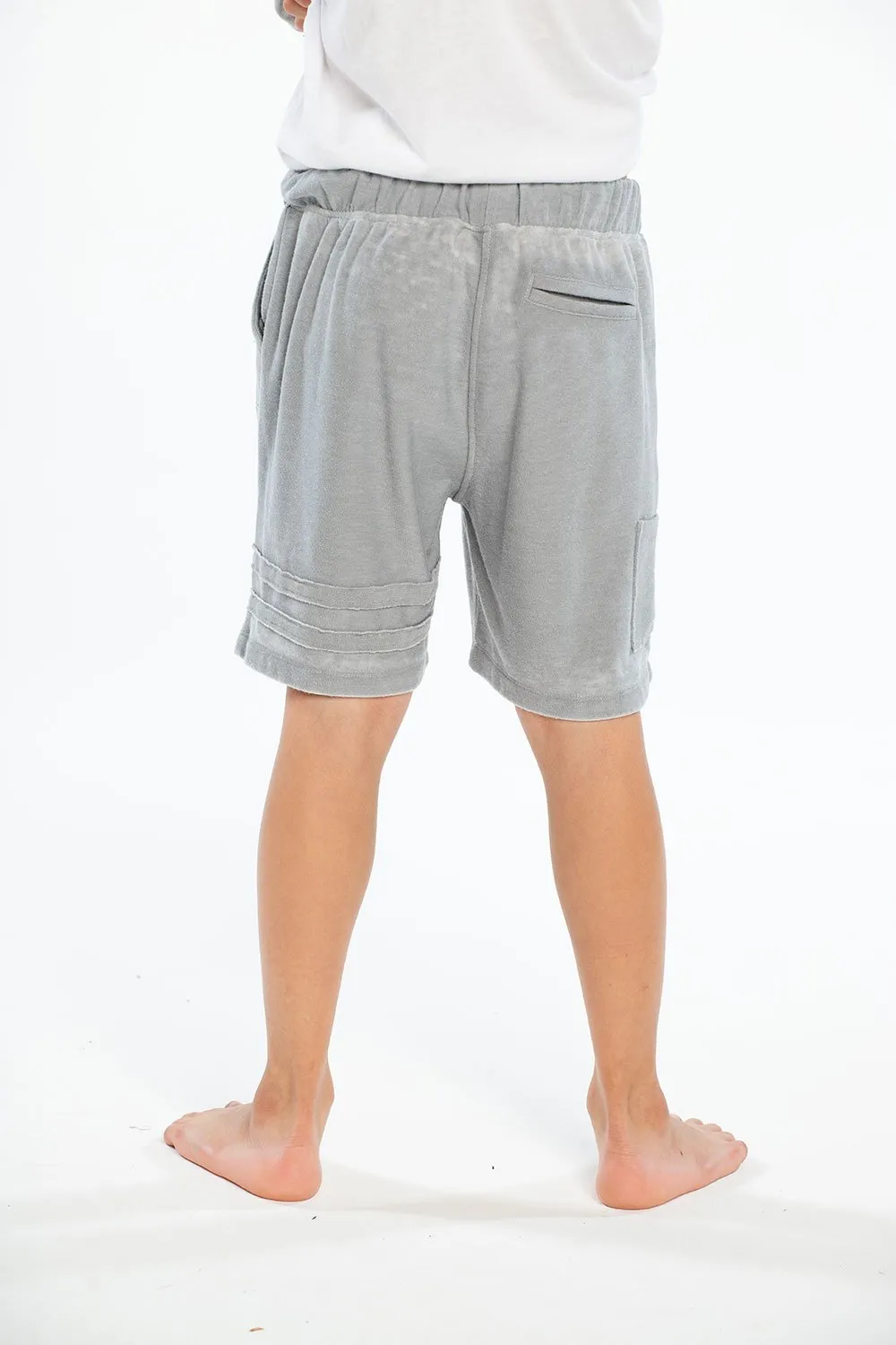 Chaser Cozy Knit Cargo Shorts - Platinum