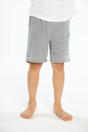 Chaser Cozy Knit Cargo Shorts - Platinum