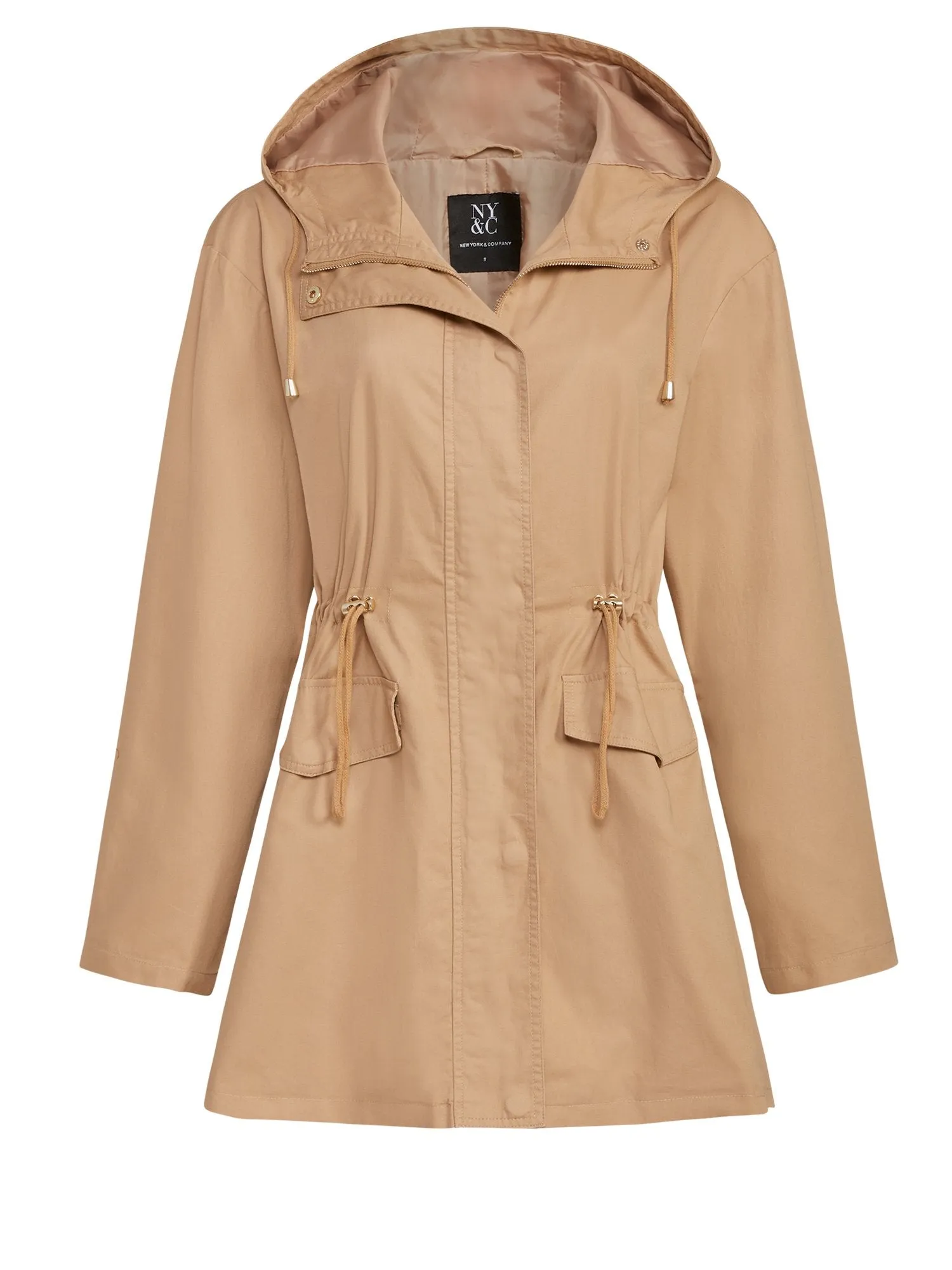 Cinched-Waist Oversized Anorak