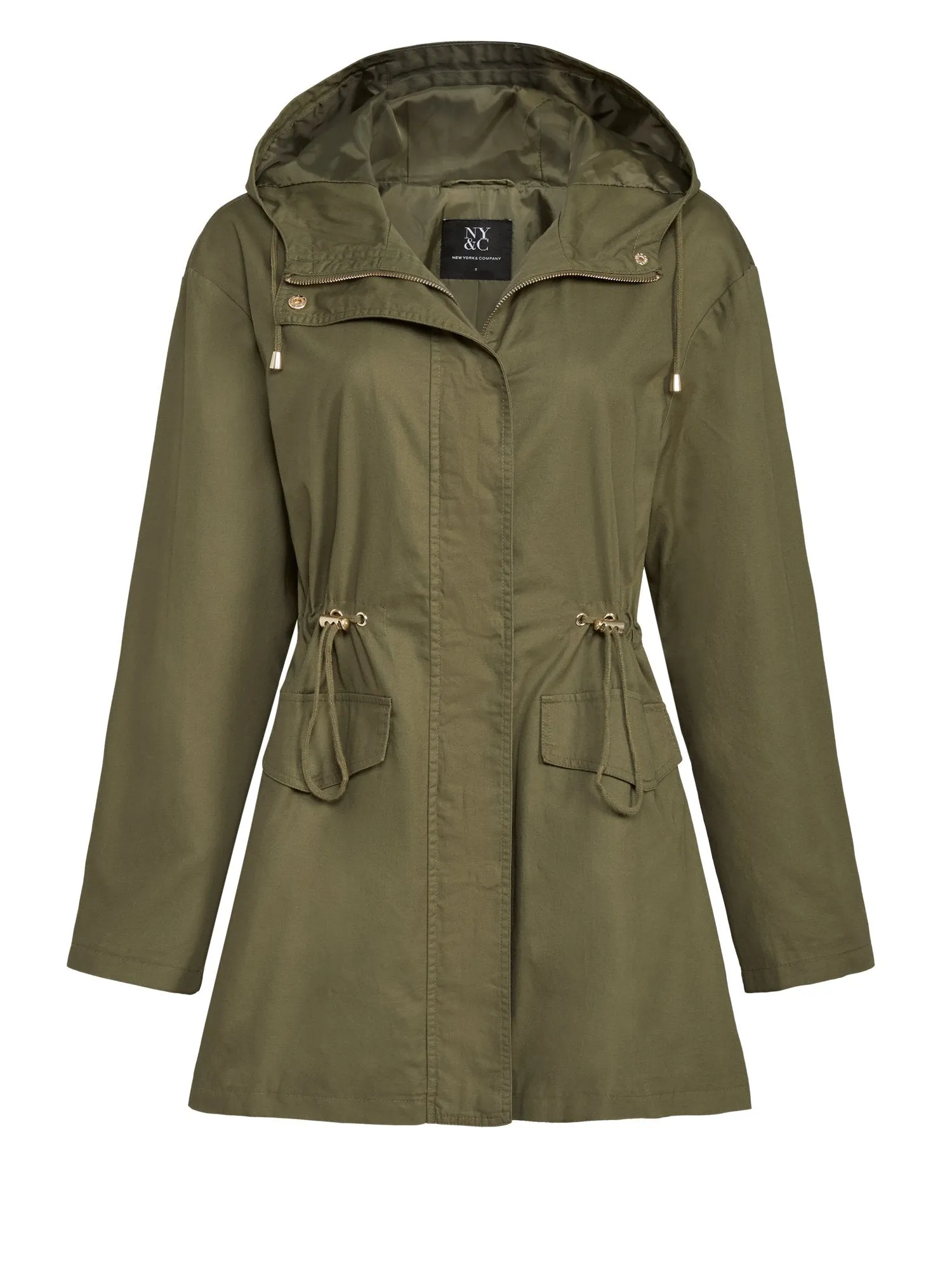 Cinched-Waist Oversized Anorak