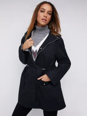 Cinched-Waist Oversized Anorak