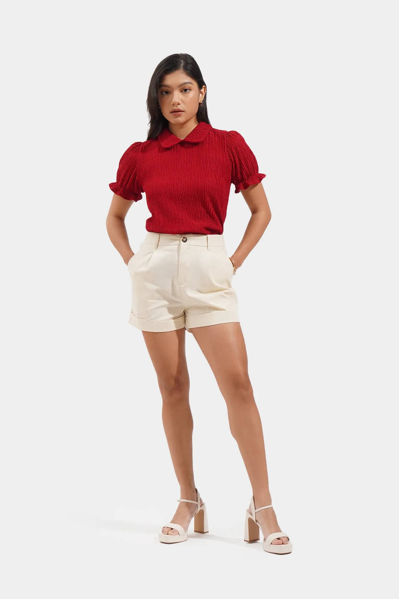 Closet Staples Pleated Cozy Shorts