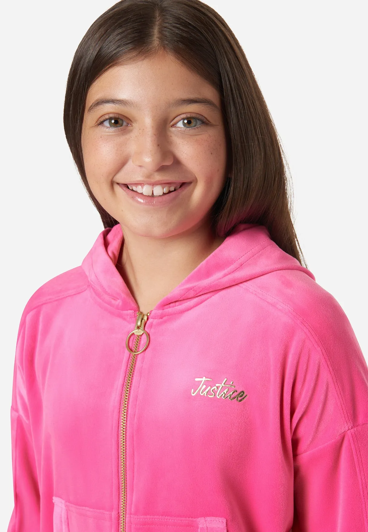 Comfy-Cute Velour Cargo Hoodie