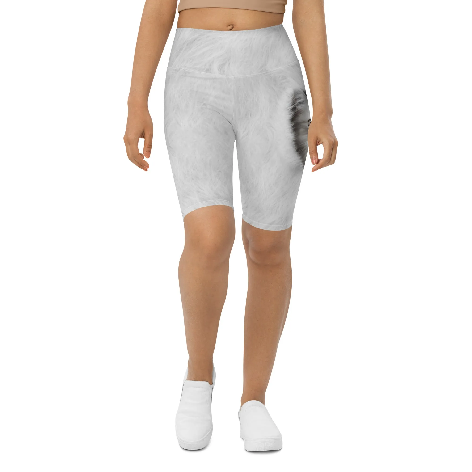 Cute Cozy Cat Biker Shorts