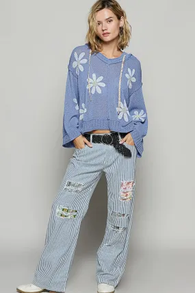 Daisies Hooded Sweater