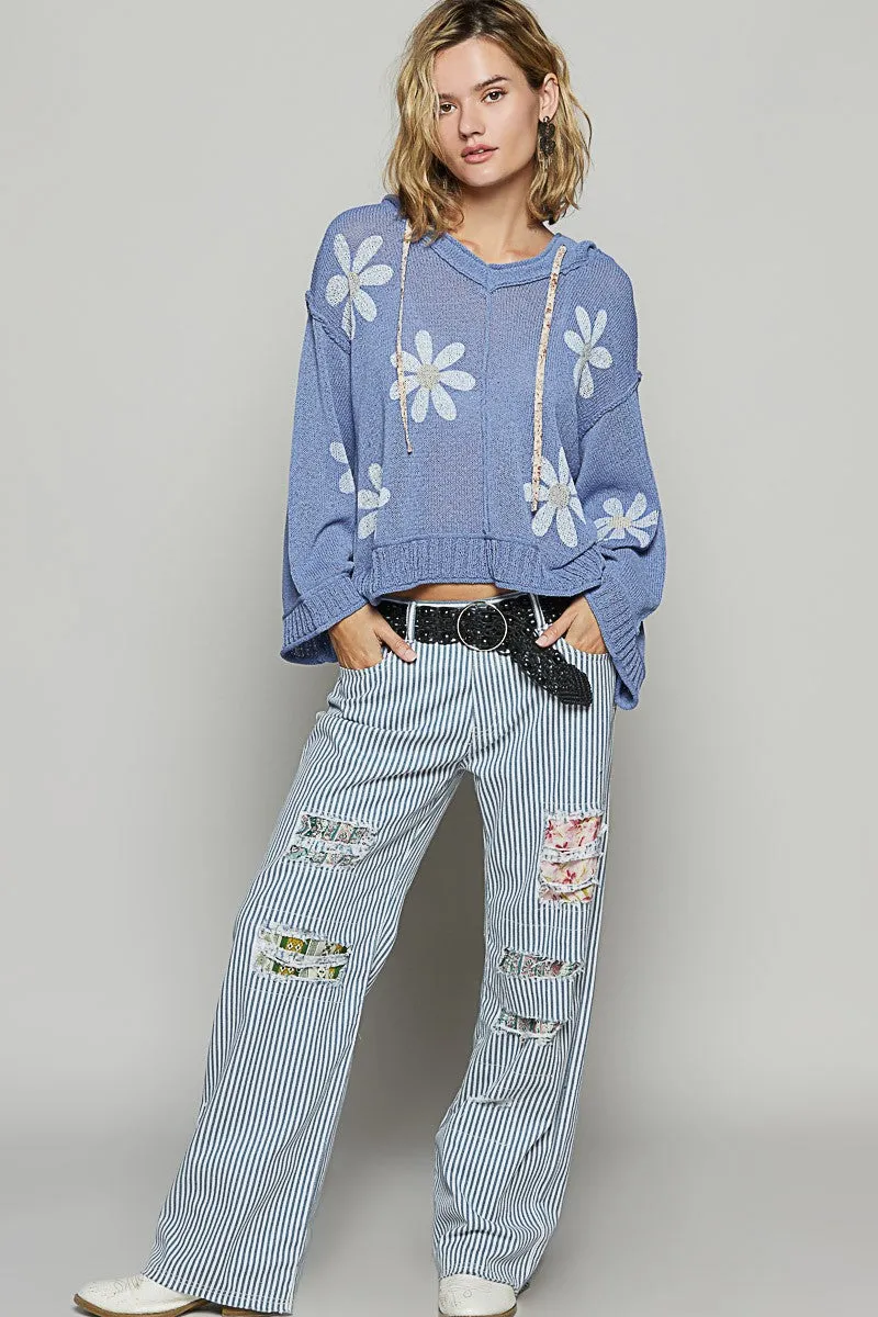 Daisies Hooded Sweater