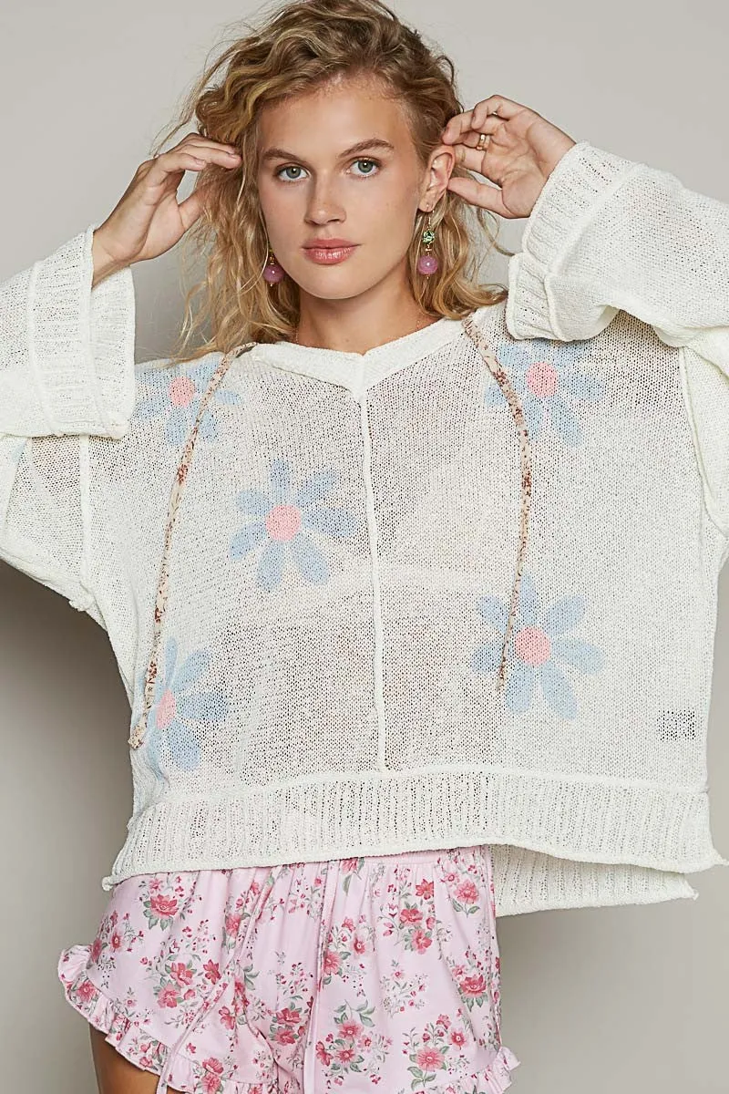 Daisies Hooded Sweater