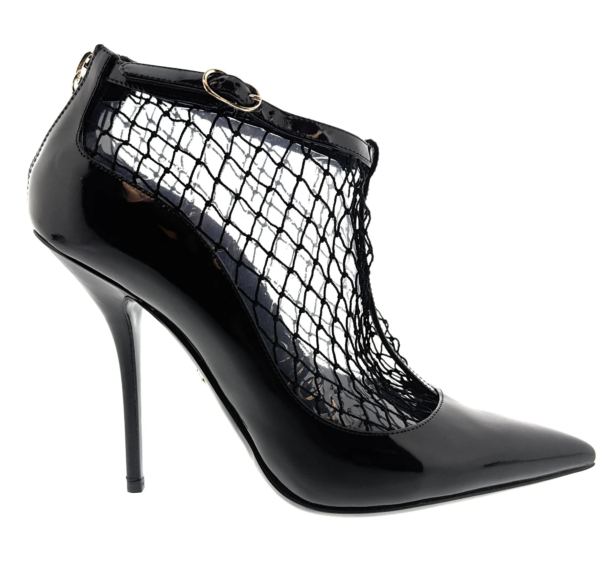 Dolce & Gabbana Black Patent Leather Glossy Pumps-EU38