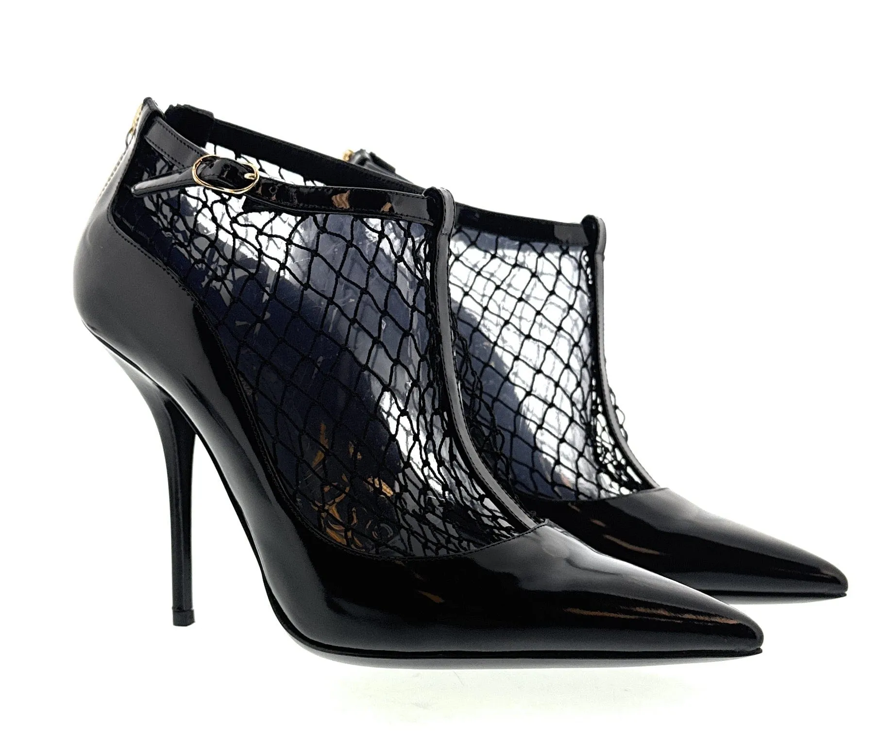 Dolce & Gabbana Black Patent Leather Glossy Pumps-EU38