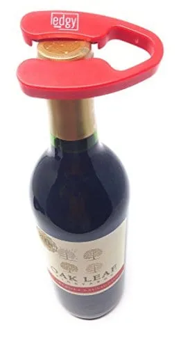 Edgy Wine Premium Wine Foil Cutter. Perfect Wine Bottle Opening Accessory For Wine Lovers. Red.