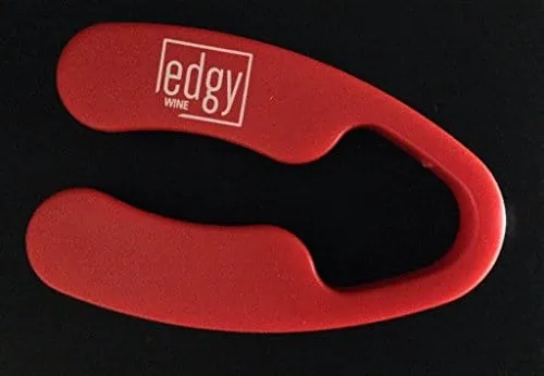 Edgy Wine Premium Wine Foil Cutter. Perfect Wine Bottle Opening Accessory For Wine Lovers. Red.