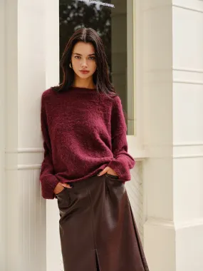 Elegant Plain Minky Sweater