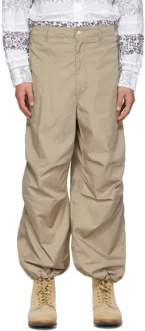 Engineered Garments Beige Twill Over Trousers