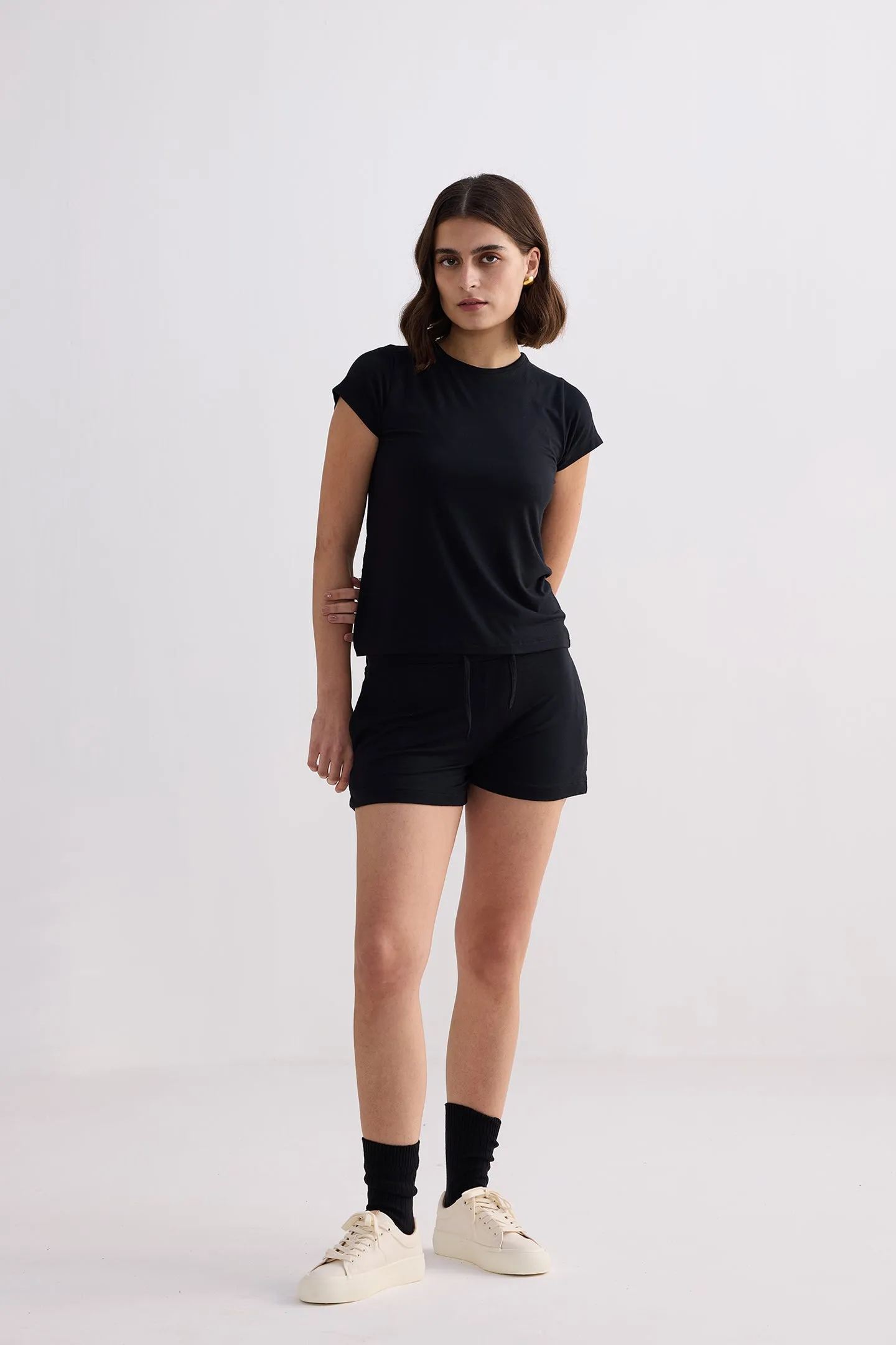 Essential Short Sleeve Tee in Black
