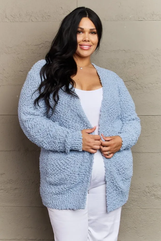 Falling For You Zenana Popcorn Cardigan