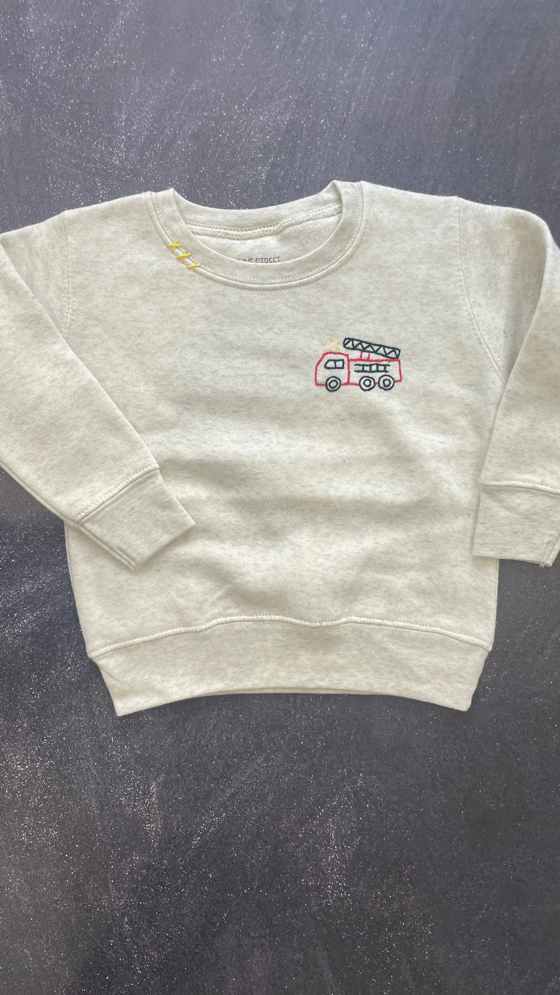 Firetruck - Cream Sweatshirt