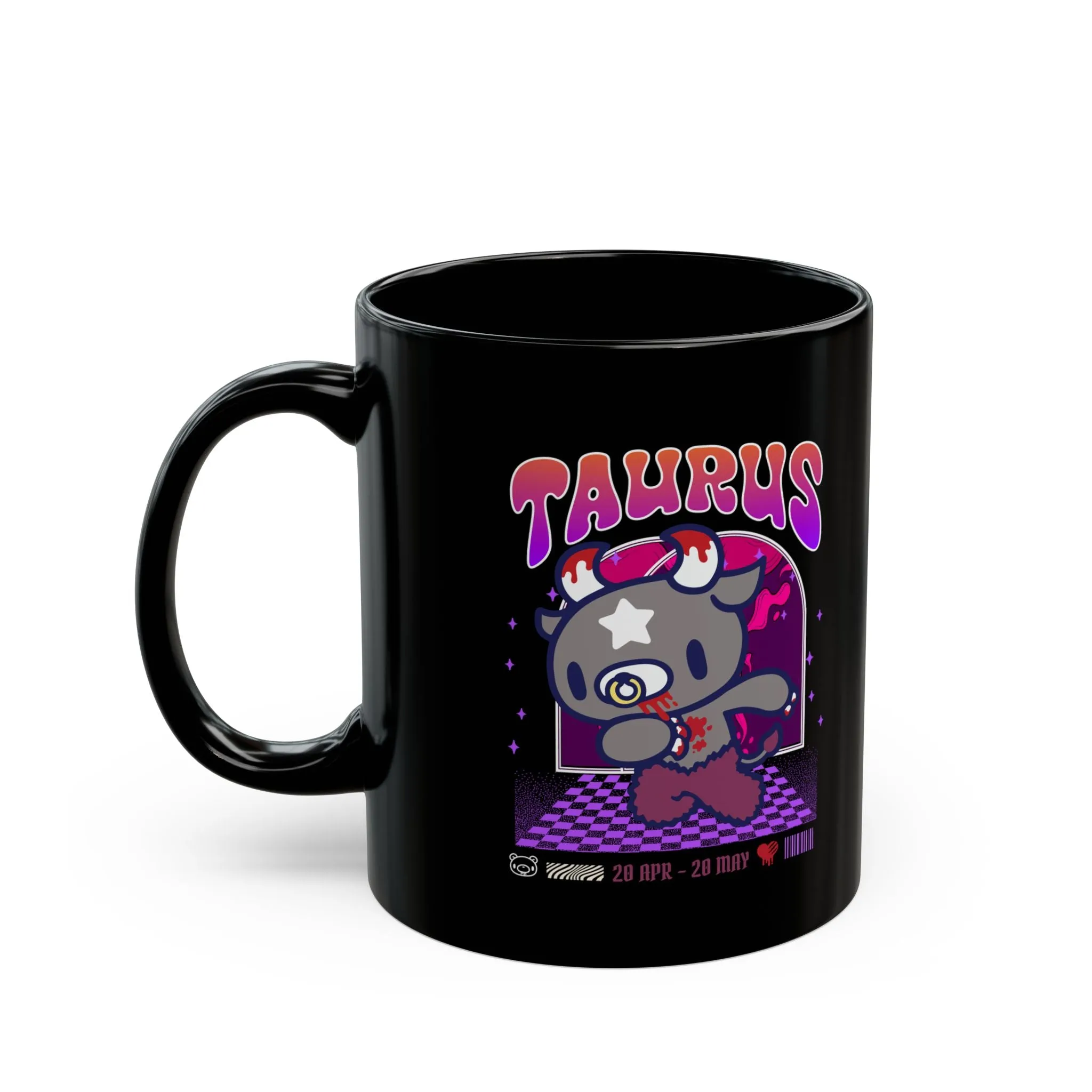 Gloomy Taurus zodiac Black Mug (11oz, 15oz)