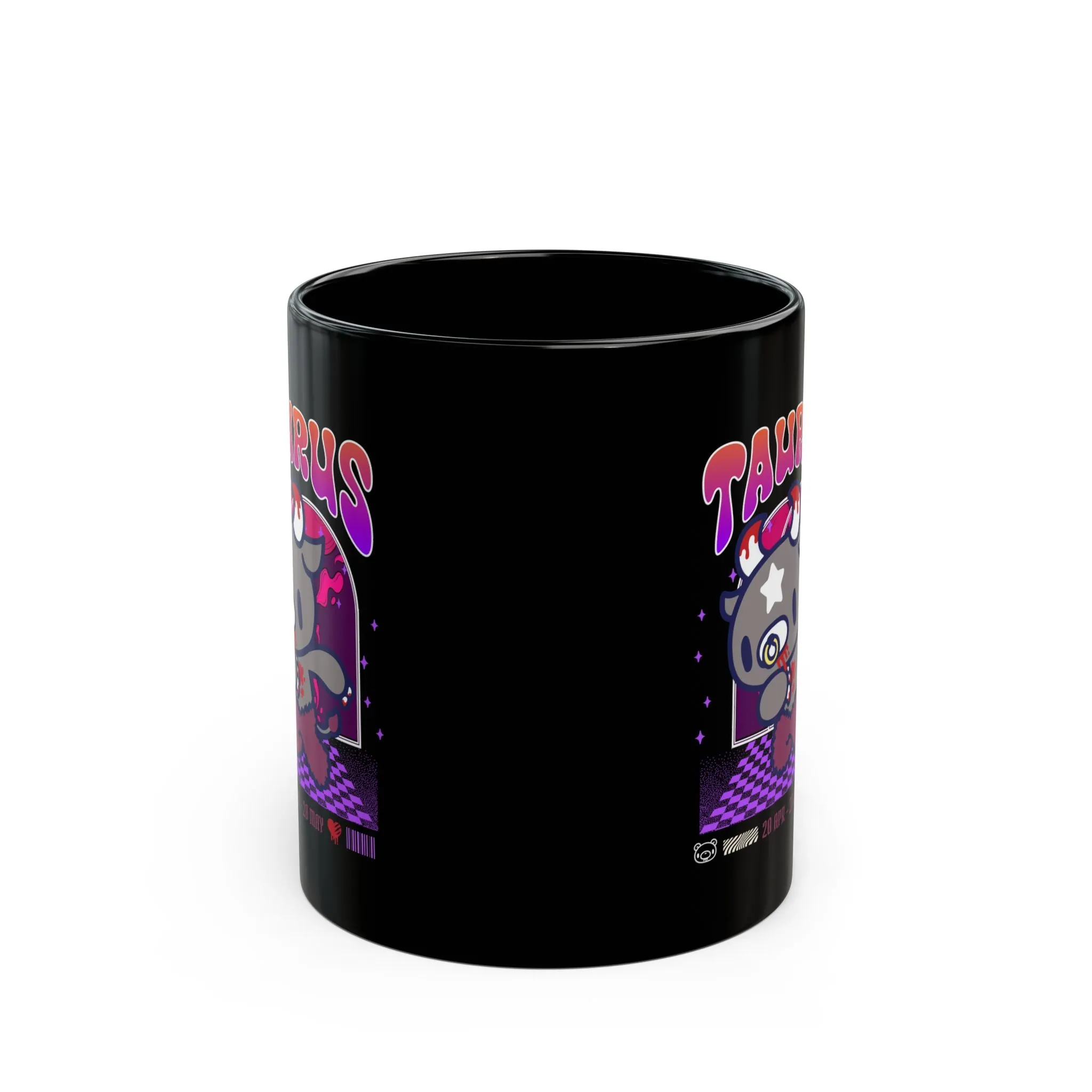 Gloomy Taurus zodiac Black Mug (11oz, 15oz)