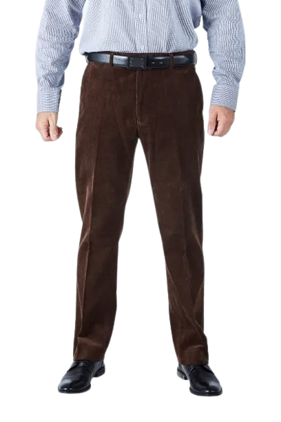 Harvey Jones Teeshot Corduroy Trousers - Brown