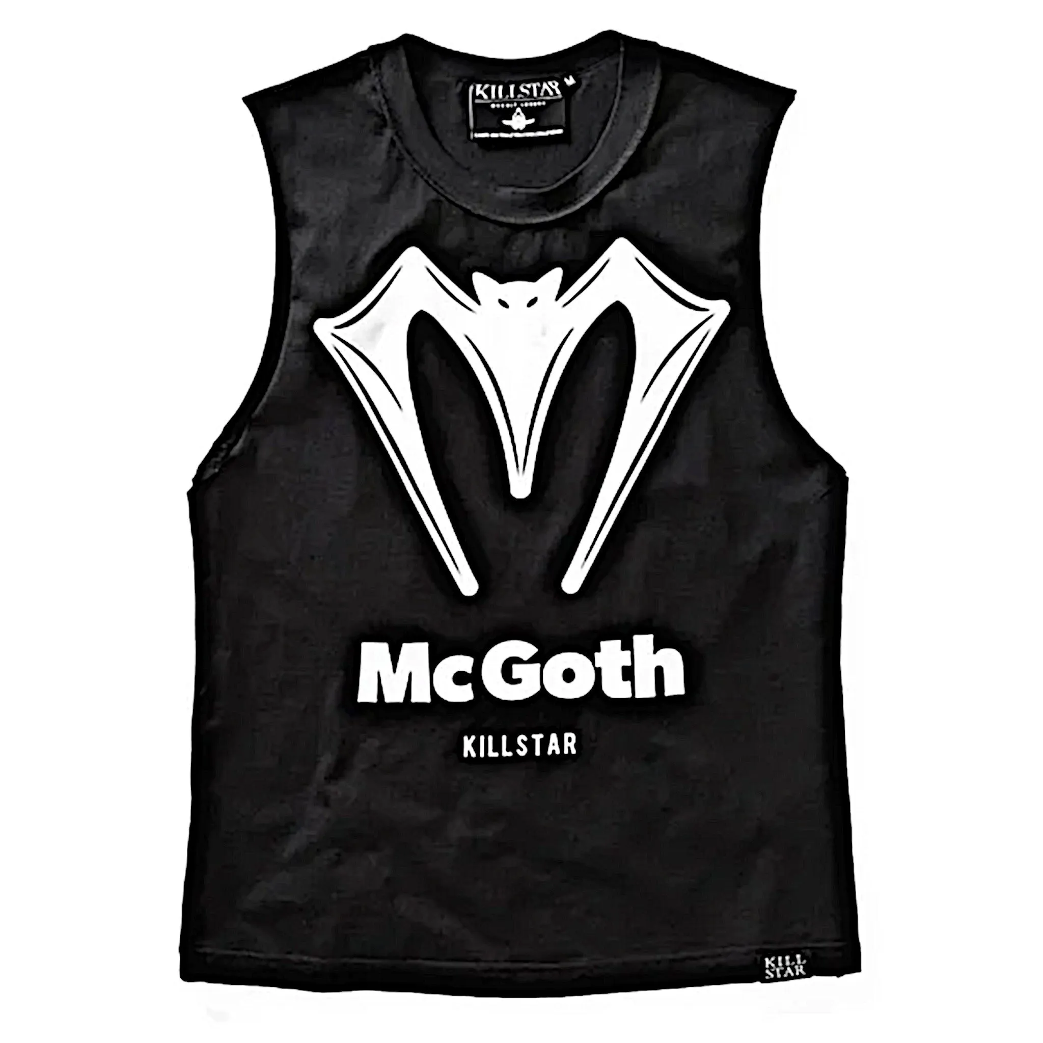 Killstar Men's McGoth Tank | Inside-Out Hem, Deadstock Goth Style