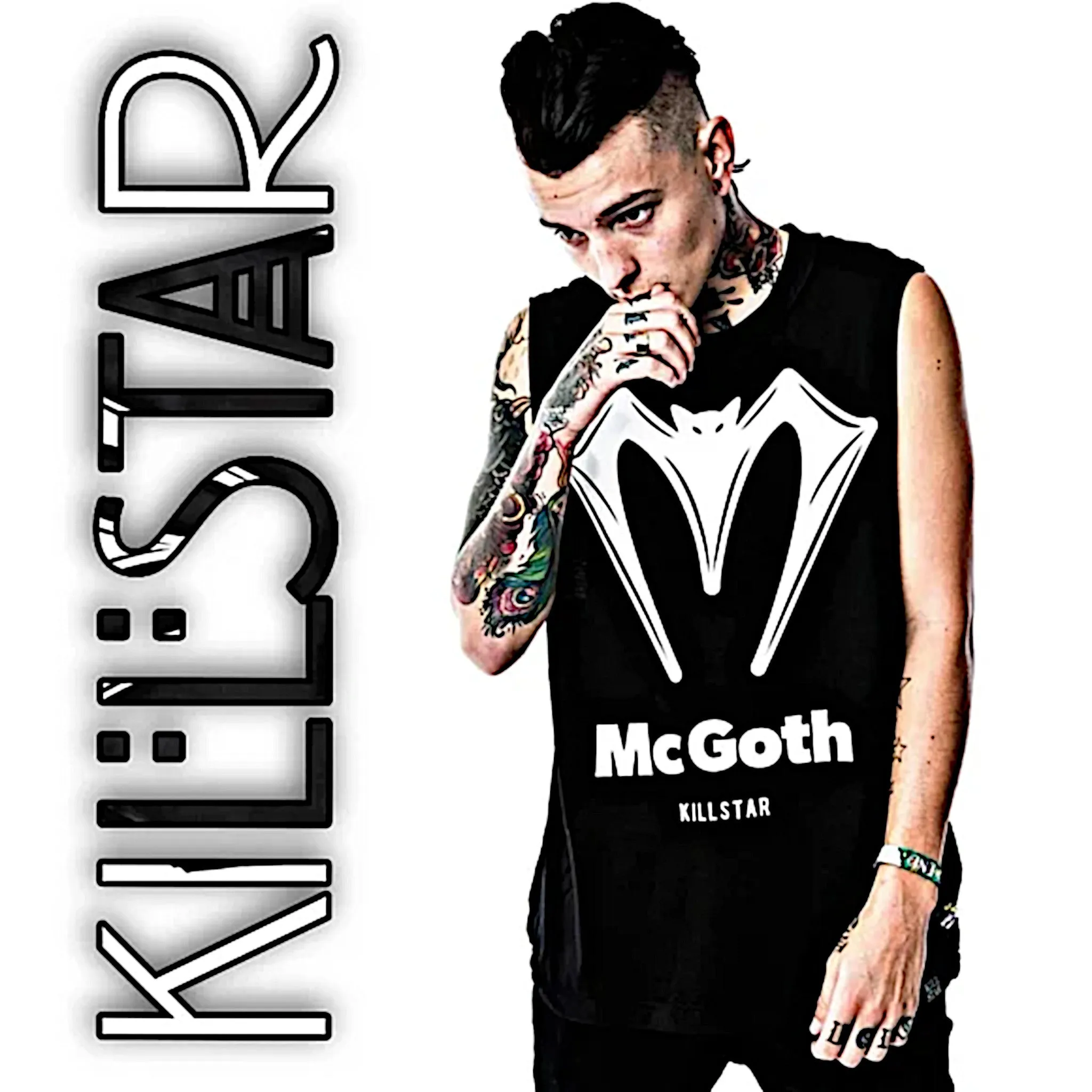 Killstar Men's McGoth Tank | Inside-Out Hem, Deadstock Goth Style