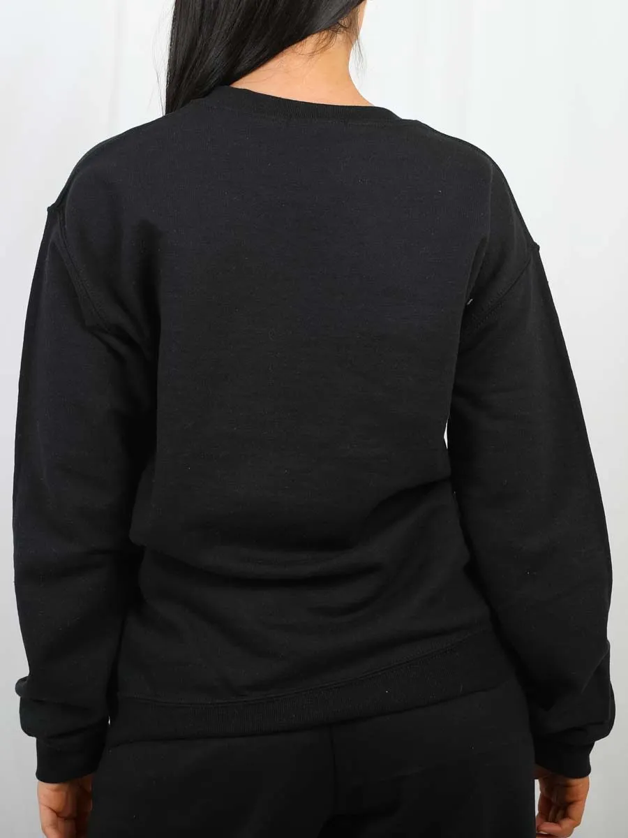 Lorena Couture Lip Graphic Sweatshirt Jumper In Black