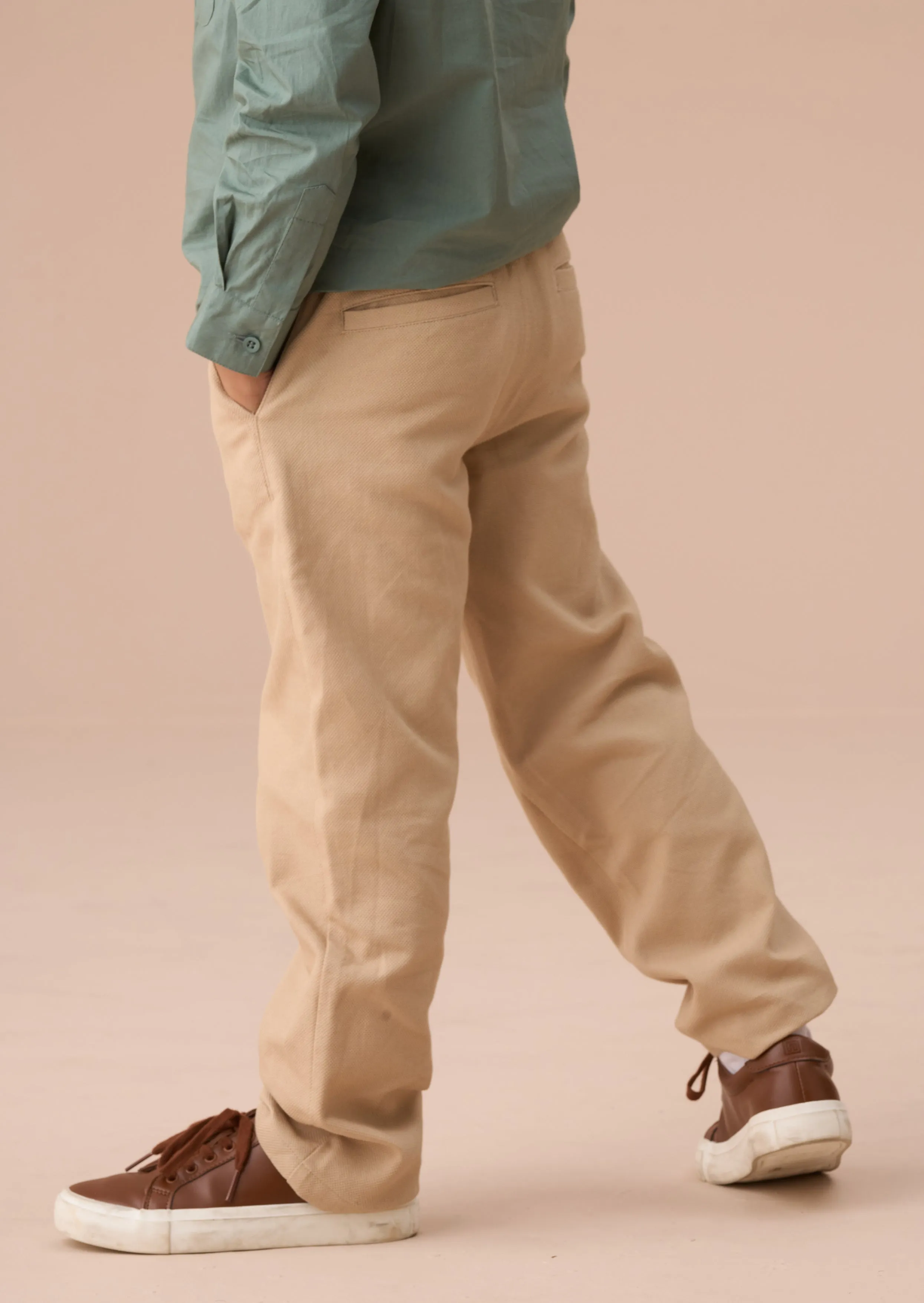 Luca Stone Textured Smart Trouser