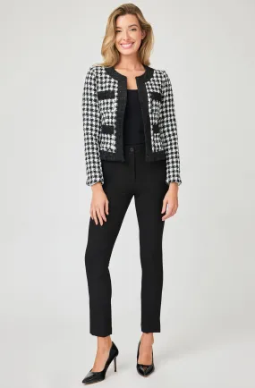 Lurex Bouclé Jacket with Contrasting Trim