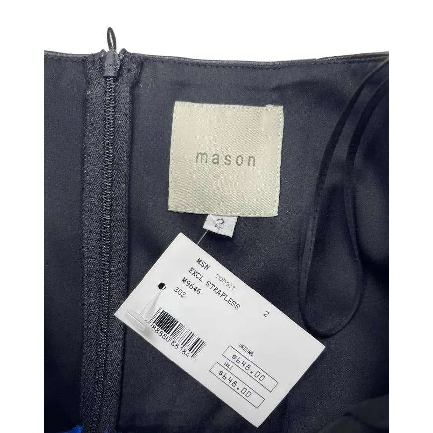 Mason Strapless Leather Corset Mini Dress Size 2 New $648