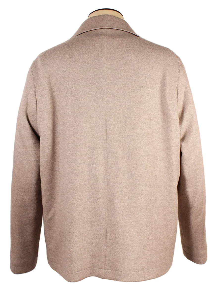 Maurizio Baldassari Chore Padded Felt Jacket in Light Beige