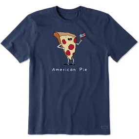 Men's American Pizza Pie Short-Sleeve Crusher Tee - Darkest Blue