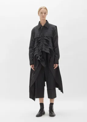Micro Pleats Long Jacket